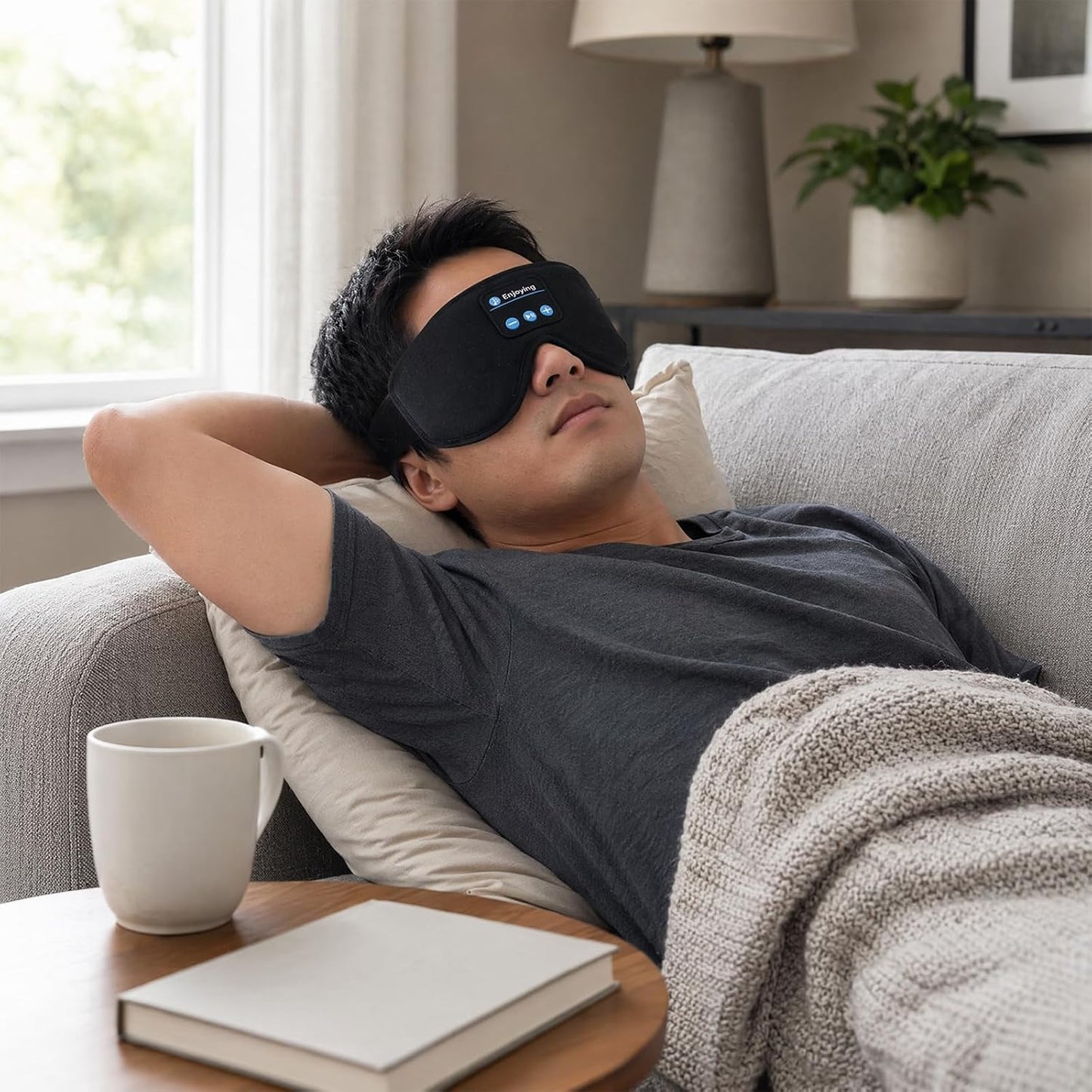 Sleep Wireless Bluetooth Headphones 3D Memory Foam Mask