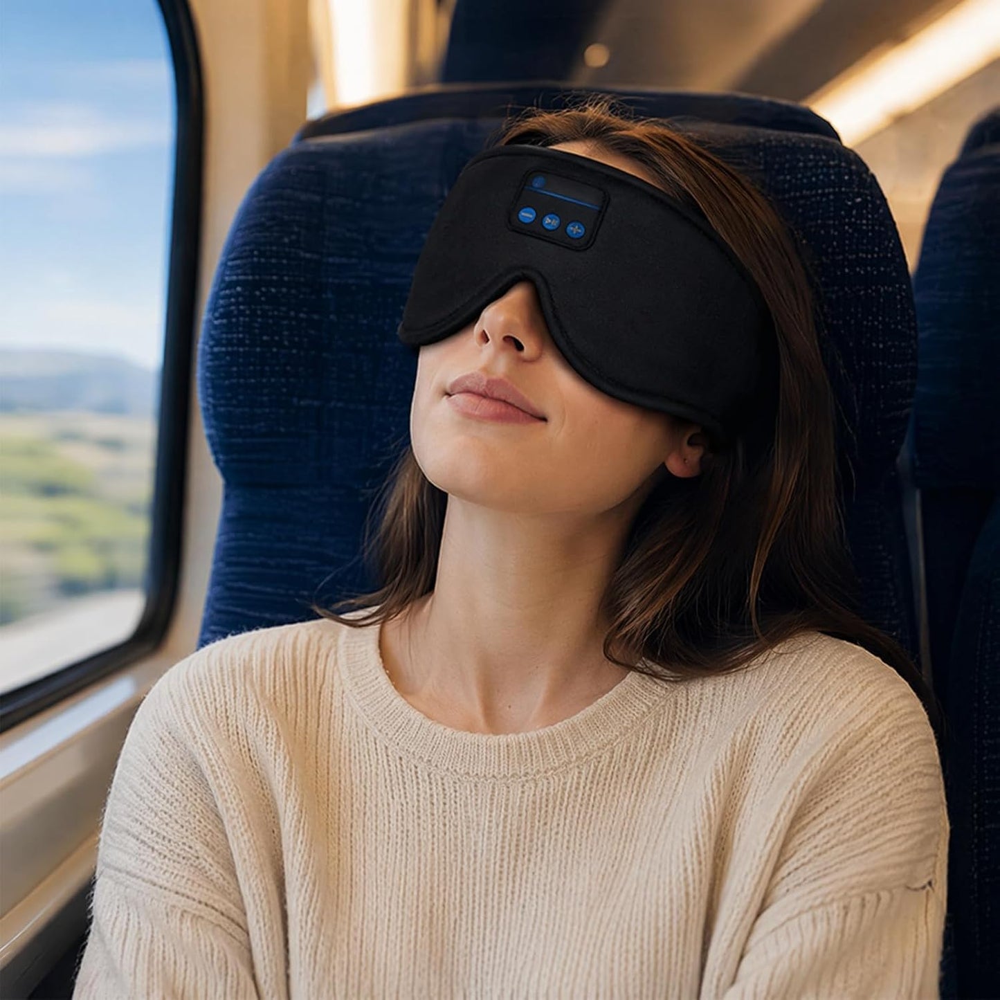 Sleep Wireless Bluetooth Headphones 3D Memory Foam Mask