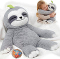 Mewaii Weighted Stuffed Animals Sloth Plush, Heatable Coolable, 4 lb, 20in