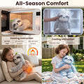 Mewaii Weighted Stuffed Animals Sloth Plush, Heatable Coolable, 4 lb, 20in